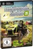 The image shows the front cover of a PC game box for Landwirtschafts-Simulator 25. A tractor is prominently featured in a rural setting. Produktbild-Vorschau