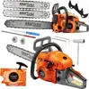 Benzin Kettensäge 5,7 PS +2 Schwert 16"/18" 2 Ketten + Produktbild-Vorschau 12