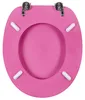 SANILO® sedile per wc rosa glitter, coperchio per wc Anteprima dell’immagine prodotto 6