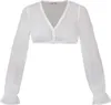 Dirndlbluse Arnstein Langarm weiß 36 Produktbild-Vorschau 1