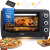 ICQN Minibackofen 15 Liter , 1200W, 90°C-230°C, 60 min. Produktbild-Vorschau 1