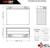 LANGZEIT Y50-N18L-A Motorradbatterie 12V 21Ah 340AEN GEL Produktbild-Vorschau 5
