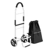 A shopping trolley and a black bag are displayed against a white background. Produktbild-Vorschau
