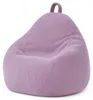 Pouf sacco in velluto a coste BANANAIR 120 x 100 cm viola Anteprima dell’immagine prodotto 1