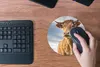 MuchoWow® Mauspad Mousepad Kuh - Braun - Natur 20x20 cm - Produktbild-Vorschau 4