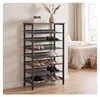 Relaxdays schoenenrek, industriële stijl, 8 niveaus, Productafbeelding-voorbeeld 3