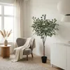Eukalyptus Baum Kunstpflanze 150cm - Realistische Produktbild-Vorschau 4