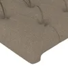 vidaXL LED Kopfteil Taupe 160x7x118/128 cm Stoff -  Kopf- & Produktbild-Vorschau 6