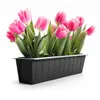 BigDean 4 Stück Paletten Blumenkästen Einsatz in Anthrazit Produktbild-Vorschau 1