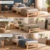 Homestyle4u Holzbett 90x200 mit Lattenrost Palettenbett Produktbild-Vorschau 12