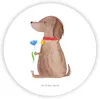 Mr. & Mrs. Panda Kühlschrankmagnet Hund Blume - Weiß - Produktbild-Vorschau 1