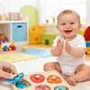 Montessori Spielzeug ab 1 Jahr, Holzpuzzle Dino Produktbild-Vorschau 2