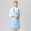 Latzschürze Canvas 70 x 80 cm light blue : light blue : Produktbild-Vorschau 1