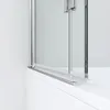 Badewannentrennwand 93.5x140 cm Rahmenlose Duschwand mit Produktbild-Vorschau 5