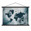 MuchoWow® Textilposter Weltkarte - Farbe - Aquarell 150x100 Produktbild-Vorschau 1