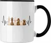 Trendation - Schach Herzschlag Tasse Geschenk für Produktbild-Vorschau 1