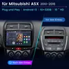 10'' pre Mitsubishi ASX Android Autorádio Navi GPS DAB+ USB Náhľad obrázku produktu 3