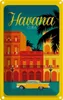 vianmo Blechschild 30x20 cm Havana Cuba Zeichnung gelbes Produktbild-Vorschau 1