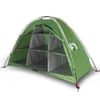 vidaXL Tente d'organisation de camping 9 compartiments Vert Voir les images du produit 1