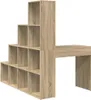 vidaXL Scrivania ad angolo con ripiano in rovere Sonoma Anteprima dell’immagine prodotto 7