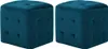 vidaXL Pouf 2 Stk. Blau 30x30x30 cm Samtstoff Produktbild-Vorschau 6