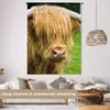 MuchoWow® Wandteppich Wandbehang Schottisches Hochlandrind Produktbild-Vorschau 2