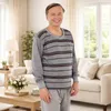 Pyjama Herren lang Schlafanzug Schlafkleidung Nachtwäsche, Produktbild-Vorschau 2