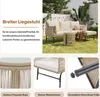 Flieks Gartenlounge Set 6-Sitzer, Gartenmöbel Sets mit 2 Produktbild-Vorschau 4