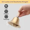 Handglocke,Tischglocke Messing mit Holzgriff 11*11*18cm Produktbild-Vorschau 4