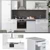 Küchenzeile Vicco R-Line Weiß Hochglanz/Weiß 300 cm ohne Produktbild-Vorschau 3