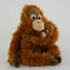 Kuscheltier Orang Utan Affe mit Baby 28 cm sitzend Uni-Toys Produktbild-Vorschau 2