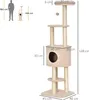 PawHut Kraboom, 148 cm hoog, kattenboom met hol, 4 Productafbeelding-voorbeeld 3
