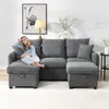 A woman sits on a sectional sofa in a living room setting. Produktbild-Vorschau