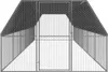 vidaXL Gabbia per polli da esterno 3x12x2 m Acciaio zincato Anteprima dell’immagine prodotto 7