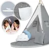 Nukido NK-406 Dětské teepee - šedé Náhľad obrázku produktu 14