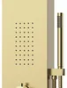 Duschpaneel 125×20 cm, Gold gebürstet, Regendusche, Produktbild-Vorschau 4