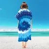 Badeponcho Bademantel mit Wirbel Muster Damen Herren 145x80 Produktbild-Vorschau 5