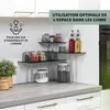 bremermann étagère d'angle, étagère de cuisine, en verre et Voir les images du produit 4