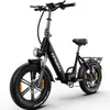 Klappbares 20 Zoll Fatbike E-Bike mit abnehmbarem Akku und Produktbild-Vorschau 1