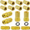 SET 10x F-Stecker 5x F-Verbinder vergoldet 7,00mm HD Produktbild-Vorschau 6