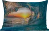 MuchoWow® Outdoor Kissen - Sonnenuntergang - Wasser - Welle Produktbild-Vorschau 1