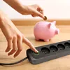 Przedłużacz 4 gniazda 3m LISTWA ZASILAJĄCA czarny + 4x USB Podgląd zdjęcia produktu 4