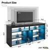 Großraum LED TV Schrank bis 165 cm - Mediakonsole mit Produktbild-Vorschau 6