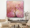MuchoWow® - Leinwandbilder - Baum - Rosa - Gold - Modern, Produktbild-Vorschau 7