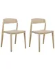 Two beige plastic chairs are shown from the front against a white background. Produktbild-Vorschau