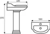 RETRO Klassisches Stand-Waschbecken mit Saule-KR-12-  Produktbild-Vorschau 4
