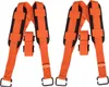 Two sets of orange shoulder straps with black padding, laid out against a white background. Produktbild-Vorschau