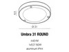 Runde Aluminium Leuchte Umbra IP44 E27 nicht dimmbar Ø 31 x Produktbild-Vorschau 5