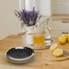 Intirilife 4x Porcelanowy talerz Pattern Connected - Czarny Podgląd zdjęcia produktu 6