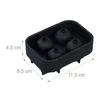 Relaxdays Totenkopf Eiswürfelform, 2er Set, Silikon, Produktbild-Vorschau 4